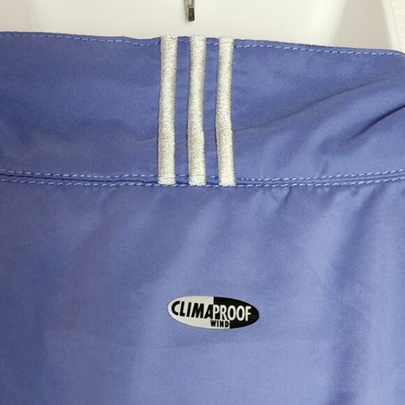 Vtg Adidas Climaproof Long Sleeve Zippered Blue Windbreaker w/ Pockets Women Med - Picture 8 of 13